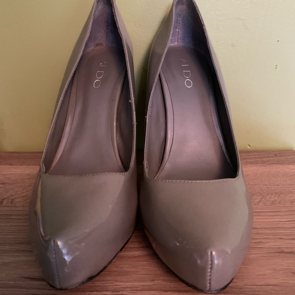 Aldo BNIB grey patent heels Sz 39 - Picture 10 of 10